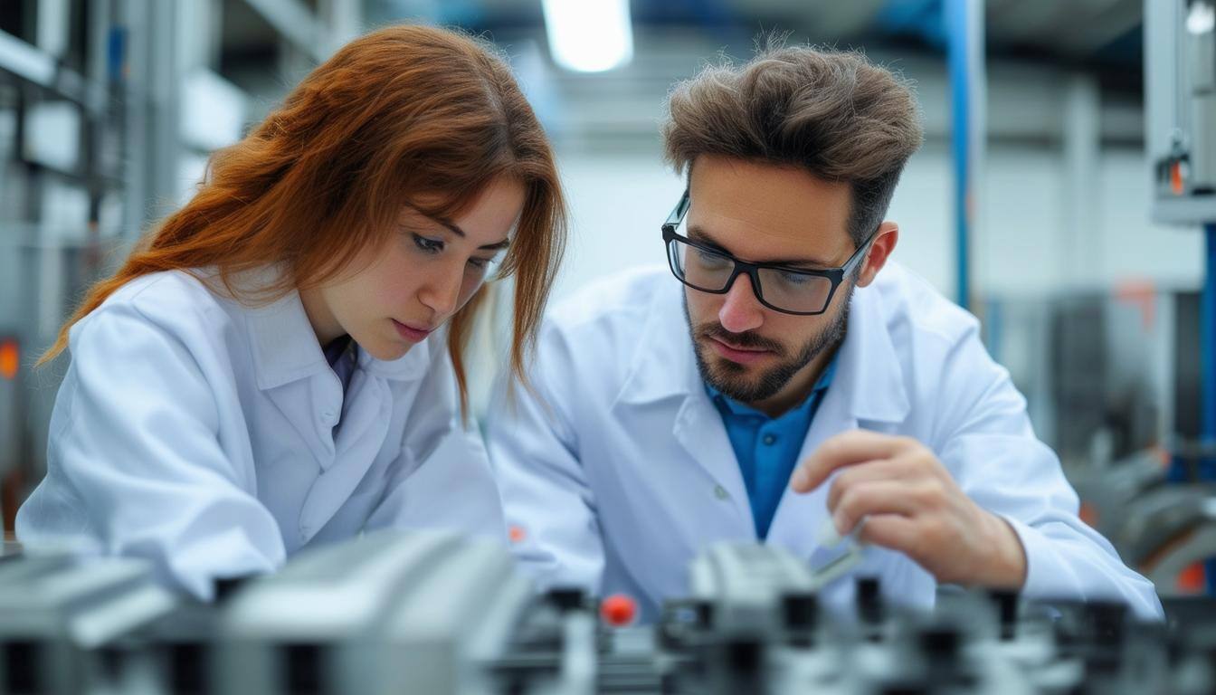 two people problem solving in microchip factory-2